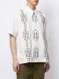 Ports V Shirt met geometrische print Wit - Thumbnail 3