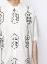 Ports V Shirt met geometrische print Wit - Thumbnail 5