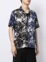 Ports V Shirt met marmerprint Blauw - Thumbnail 4