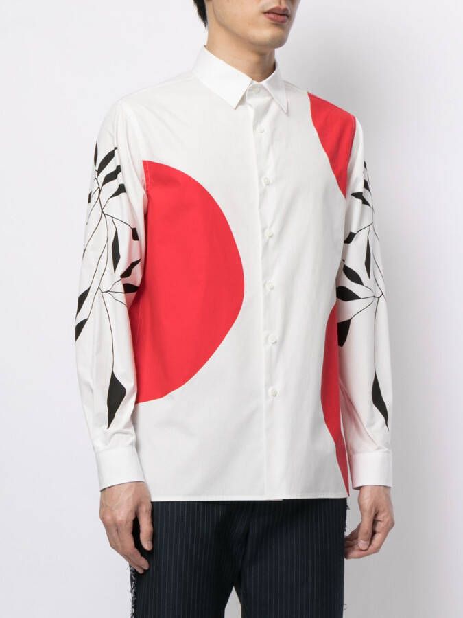 Ports V Shirt met print Wit