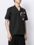Ports V Shirt met tekst Zwart - Thumbnail 3