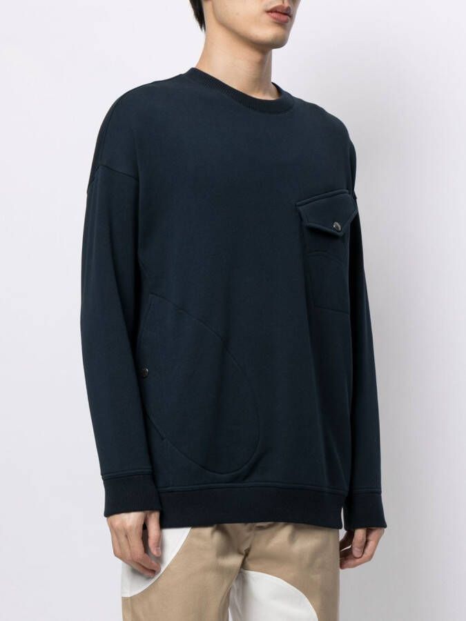 Ports V Sweater met ronde hals Blauw