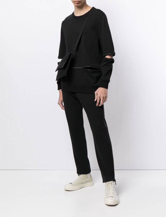 Ports V Sweater met ronde hals Zwart