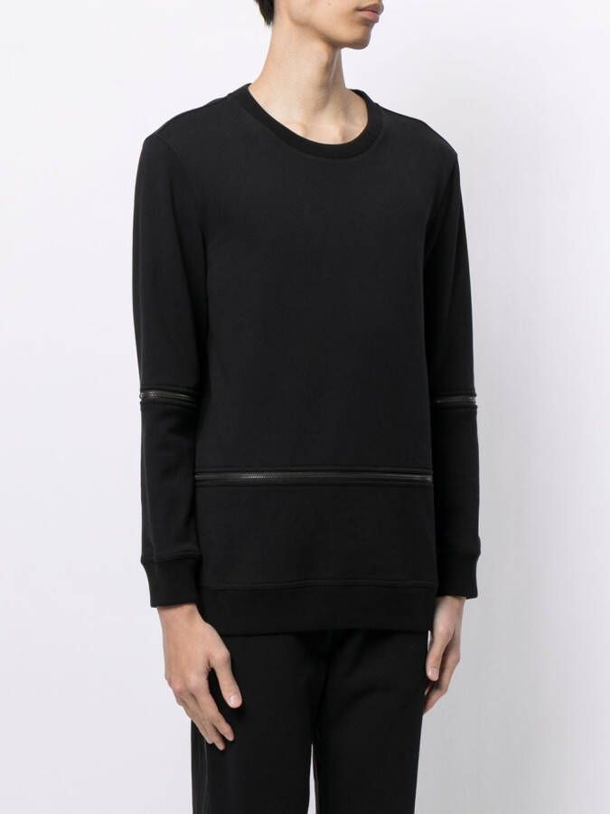 Ports V Sweater met ronde hals Zwart