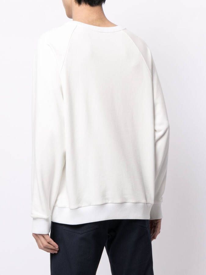 Ports V Sweater met tekst Wit