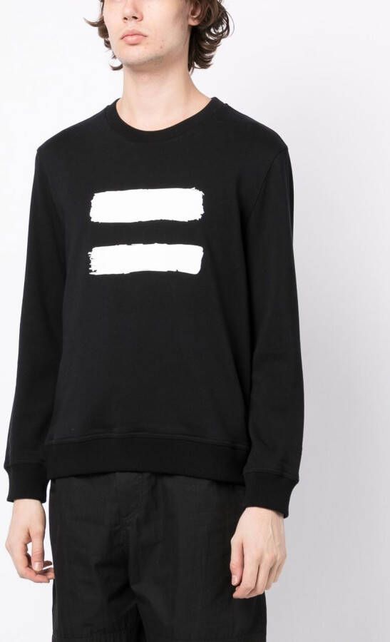 Ports V Sweater met tekst Zwart