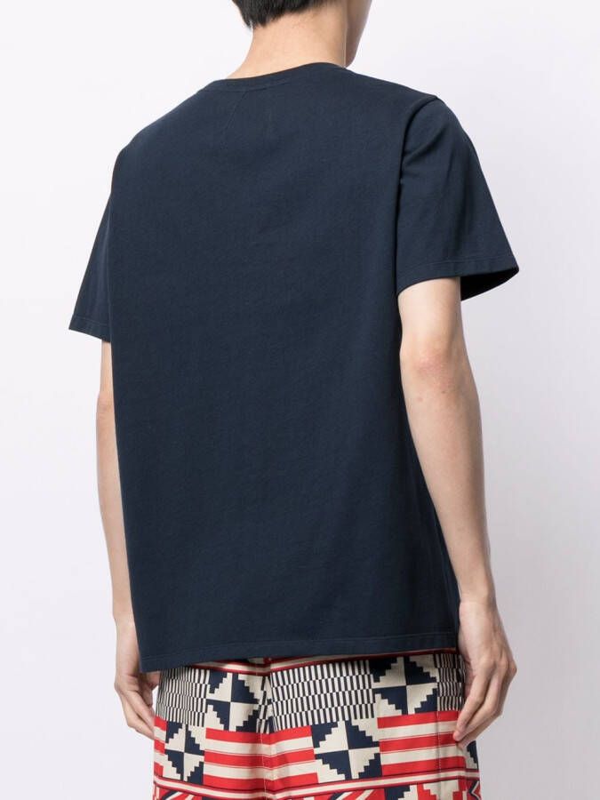 Ports V T-shirt met logo Zwart