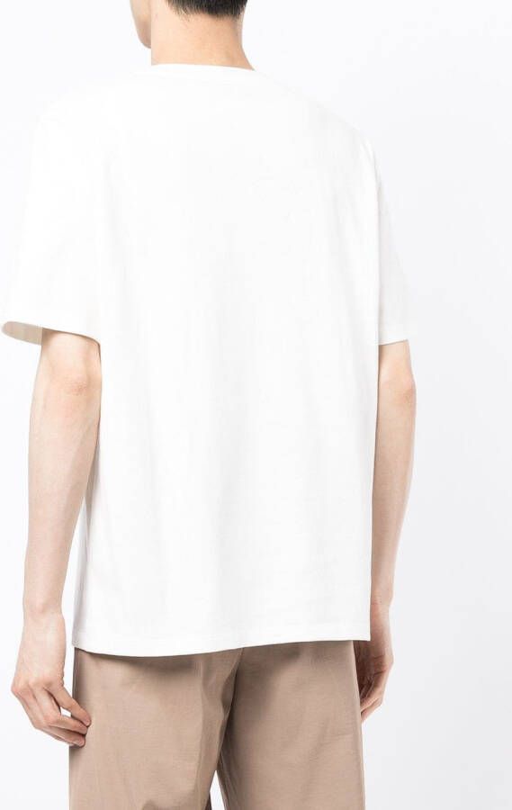 Ports V T-shirt met logoprint Wit