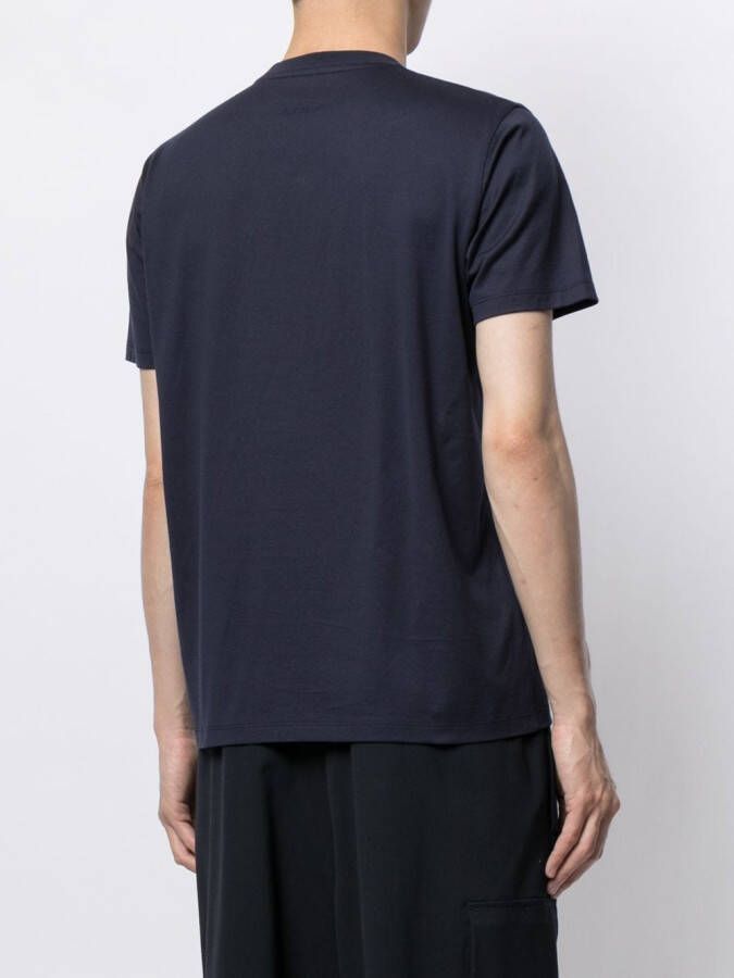 Ports V T-shirt met monogram print Blauw