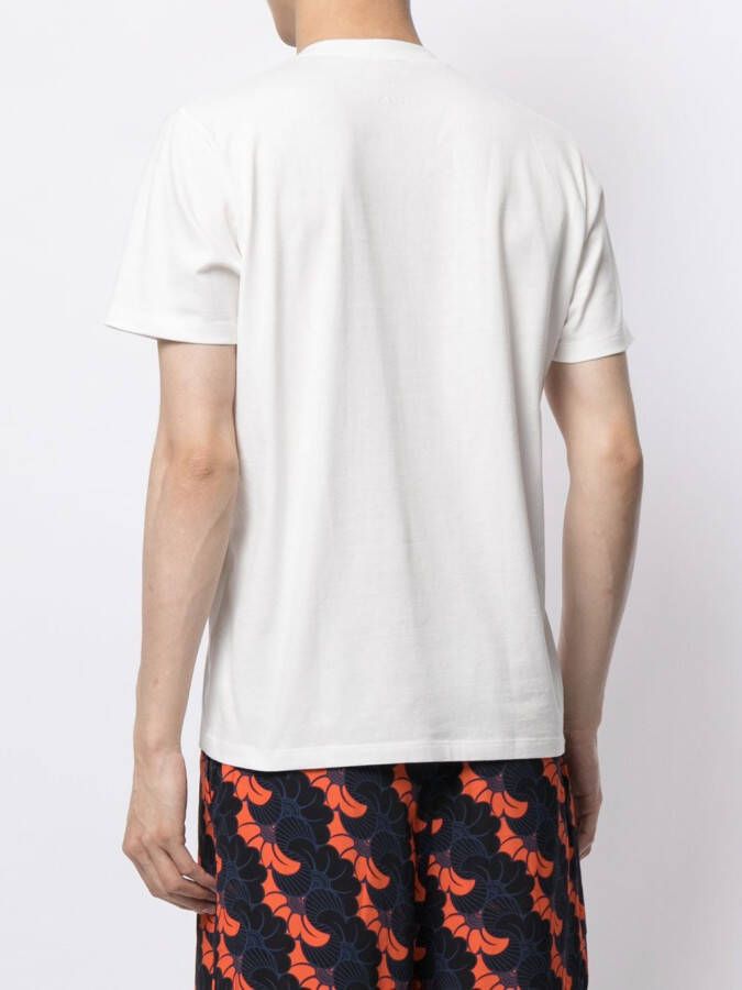 Ports V T-shirt met monogram print Wit