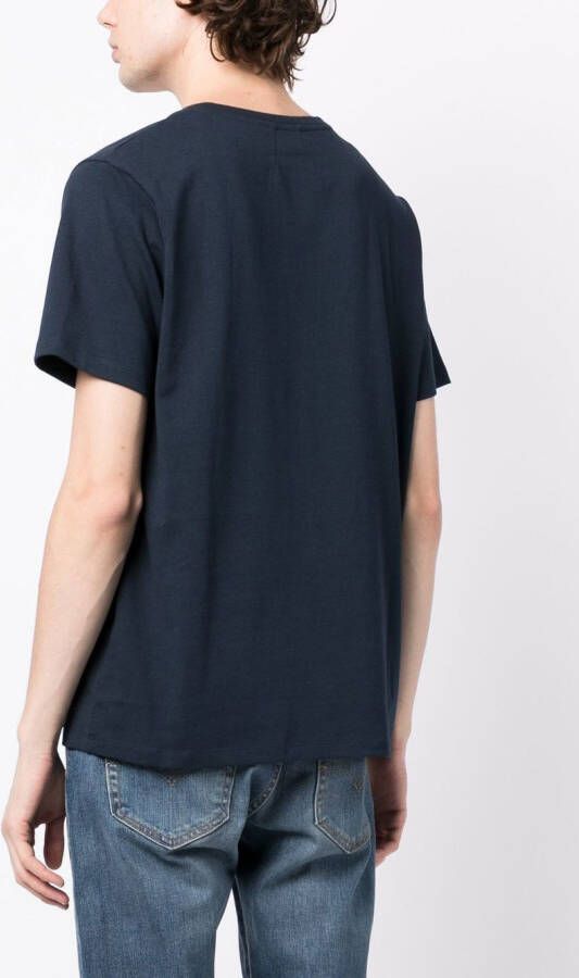 Ports V T-shirt met monogramprint Blauw