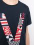Ports V T-shirt met monogramprint Blauw - Thumbnail 5