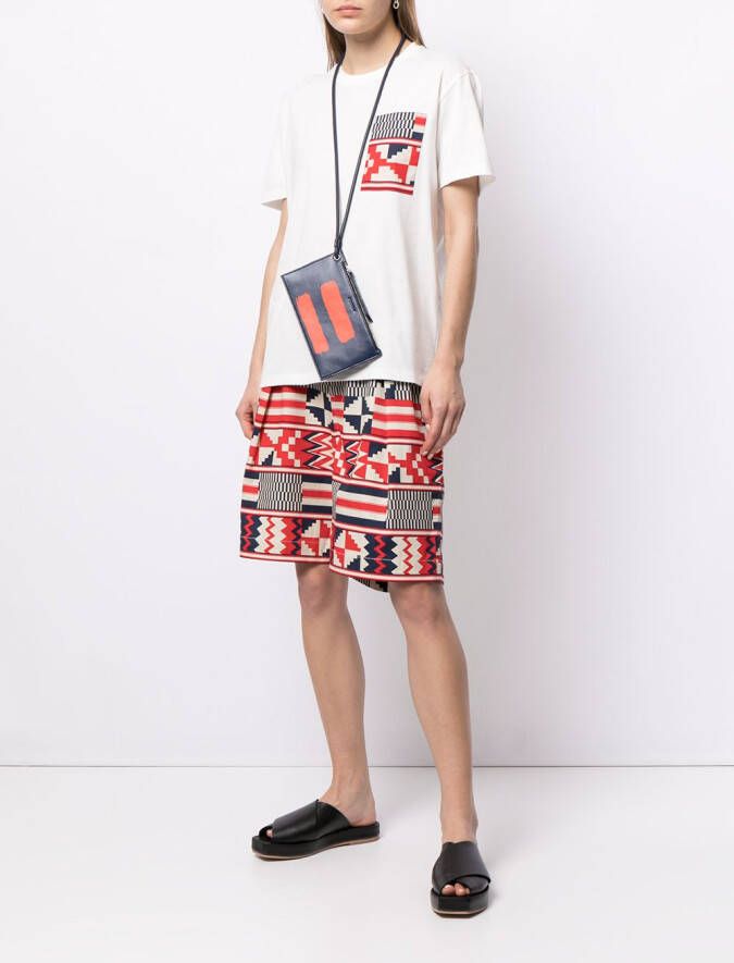 Ports V T-shirt met print Wit