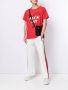 Ports V T-shirt met tekst Rood - Thumbnail 2