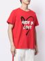 Ports V T-shirt met tekst Rood - Thumbnail 4