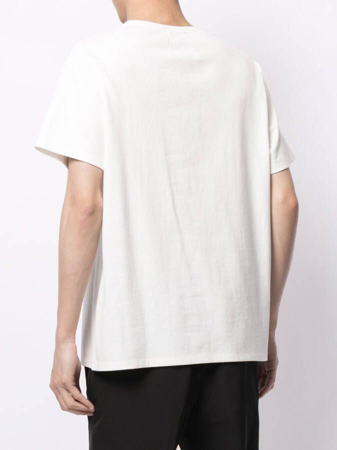 Ports V T-shirt met tekst Wit