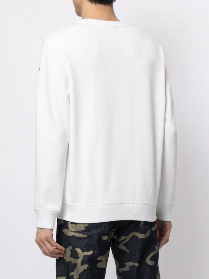 Ports V Trui met logoprint Wit