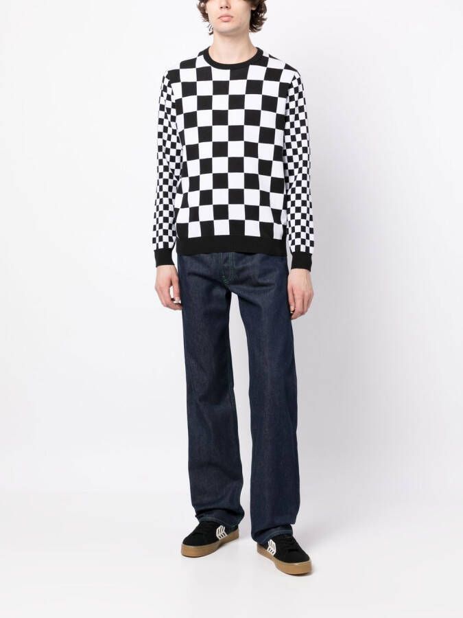 Ports V Trui met print Zwart