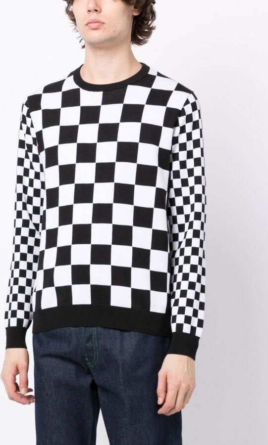 Ports V Trui met print Zwart