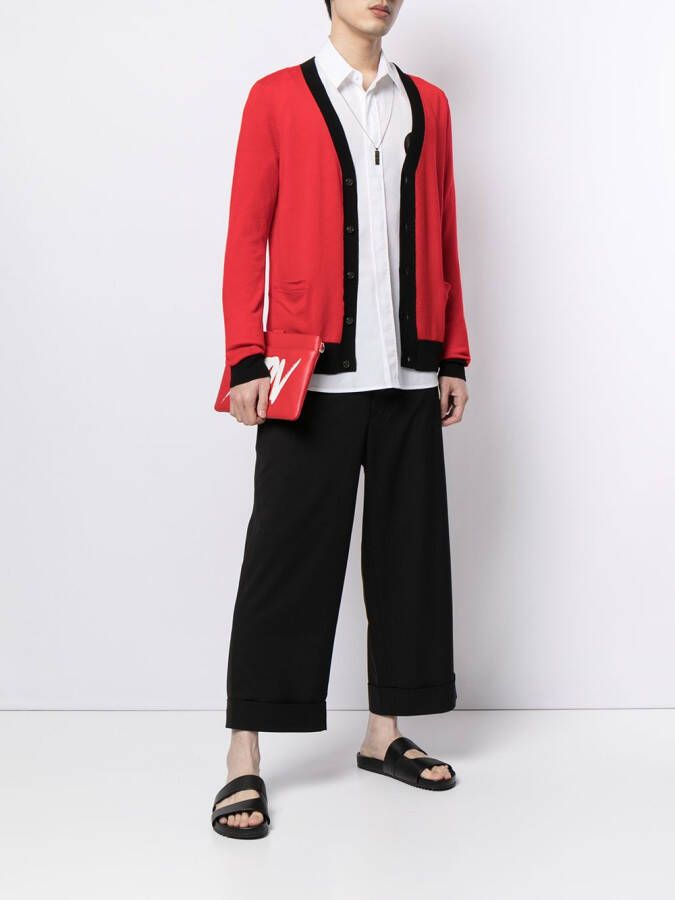 Ports V Vest met tekst Rood