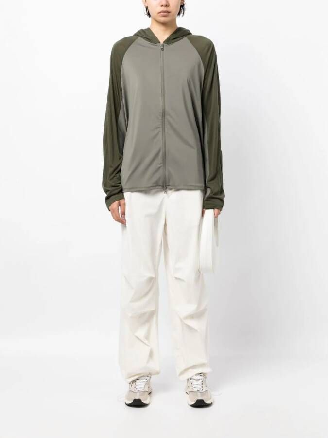 Post Archive Faction Hoodie met colourblocking Groen