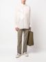 Post Archive Faction Semi-doorzichtig overhemd Beige - Thumbnail 2