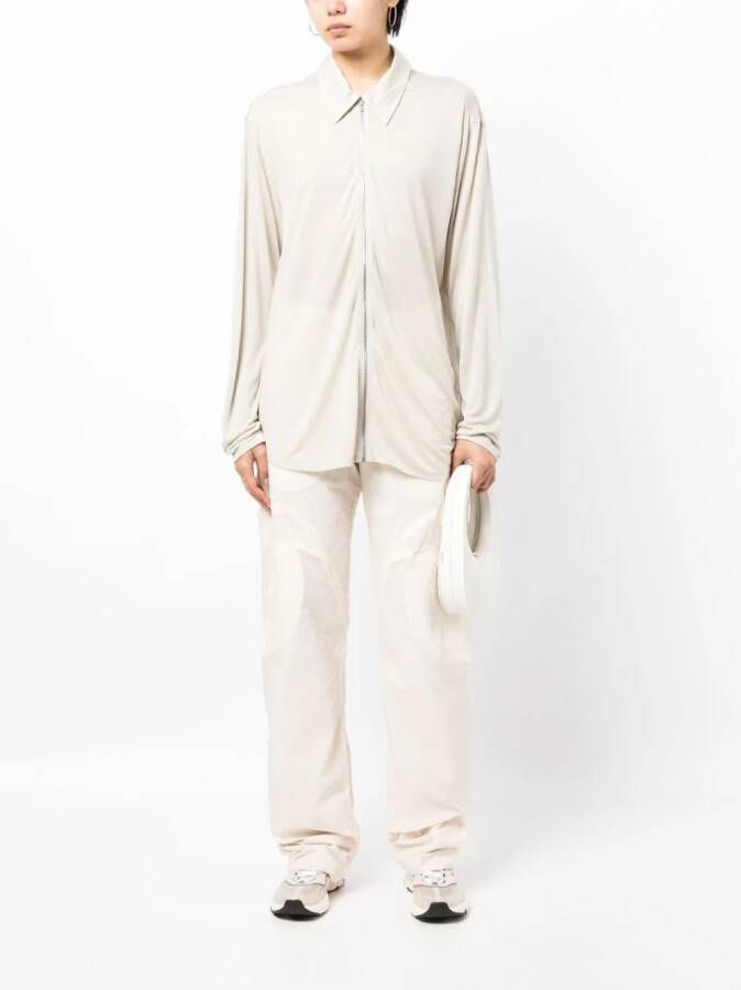 Post Archive Faction Shirt met rits Beige
