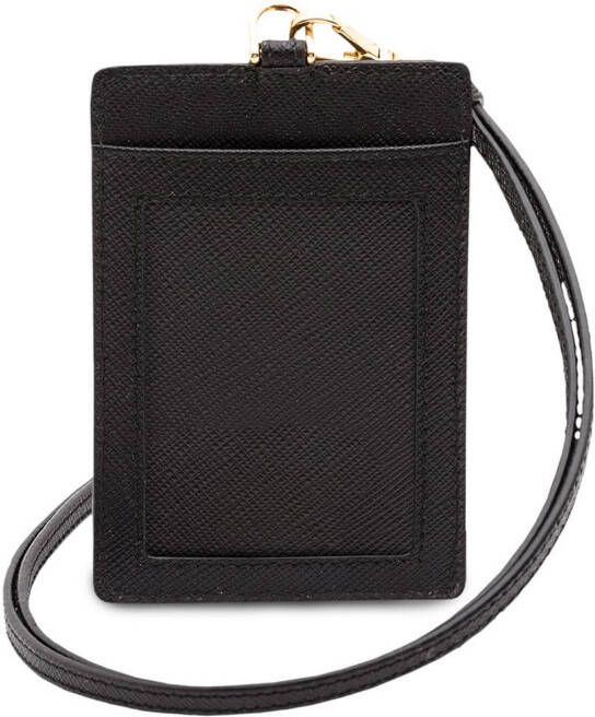 Prada badge houder Zwart