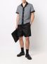 Prada Bermuda shorts met elastische taille Zwart - Thumbnail 2