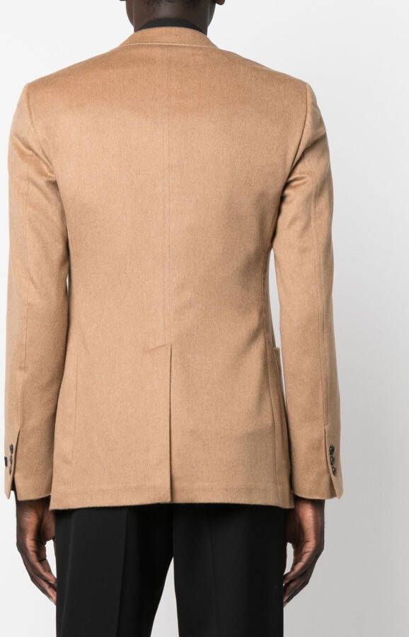 Prada Blazer met enkele rij knopen Beige
