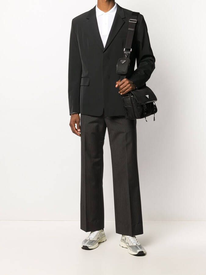 Prada Blazer met enkele rij knopen Zwart