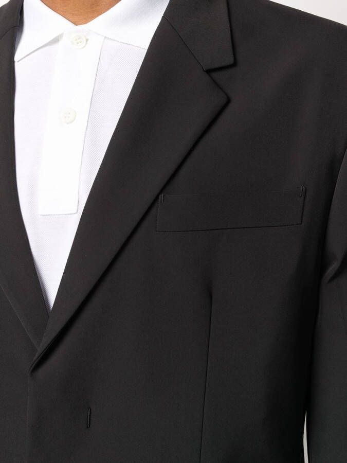 Prada Blazer met enkele rij knopen Zwart