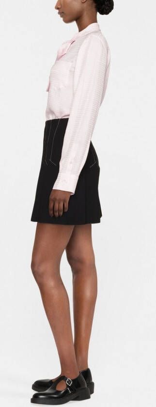 Prada Blouse met jacquard Roze