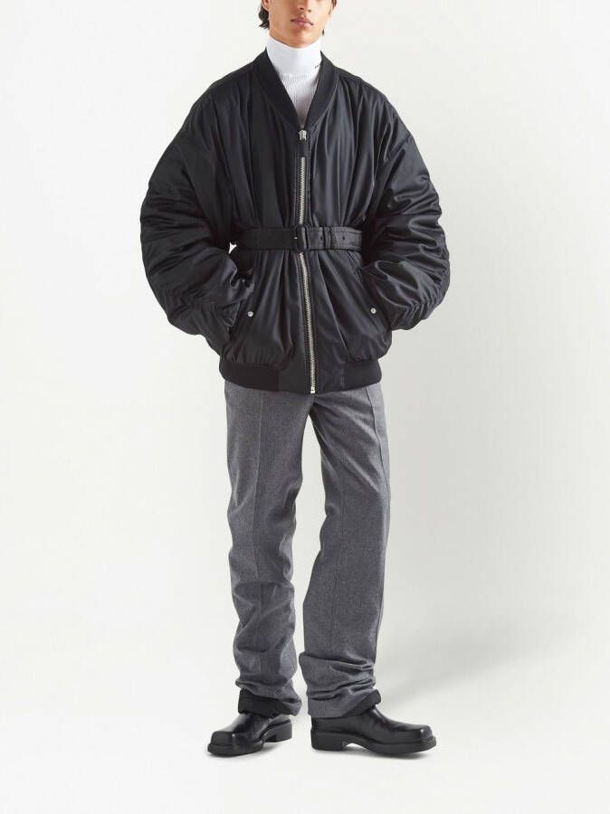Prada Bomberjack met rits Zwart