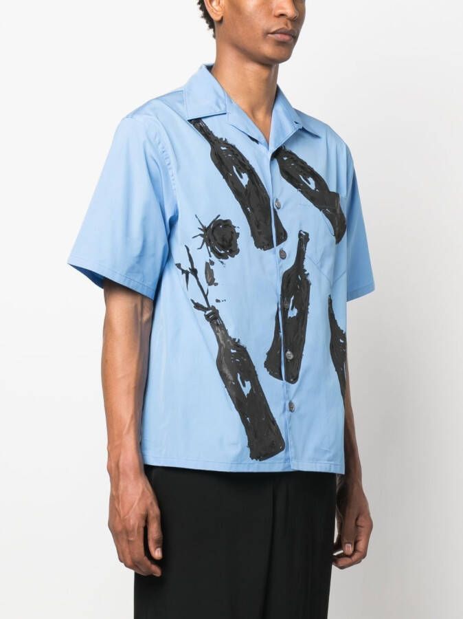 Prada Overhemd met korte mouwen Blauw
