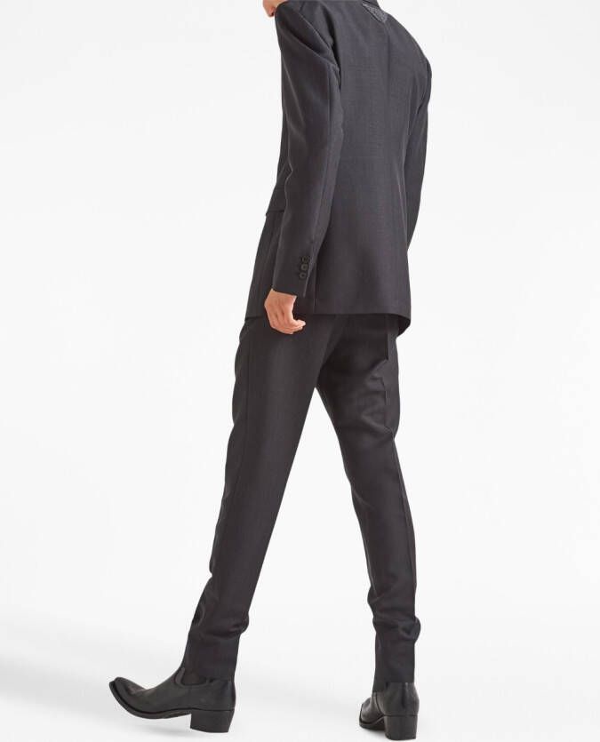 Prada Pantalon van mohair Grijs