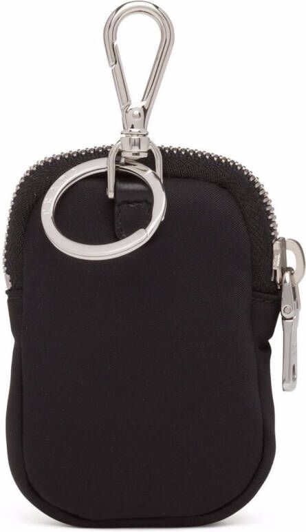 Prada Buidel met logoplakkaat Zwart