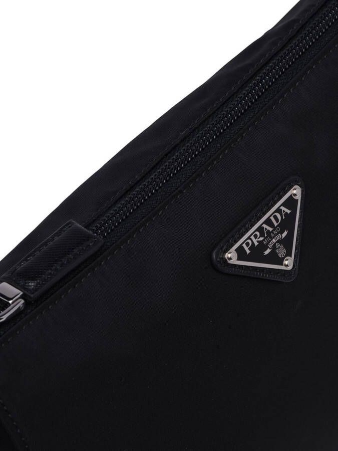 Prada Buidel van saffiano leer Zwart
