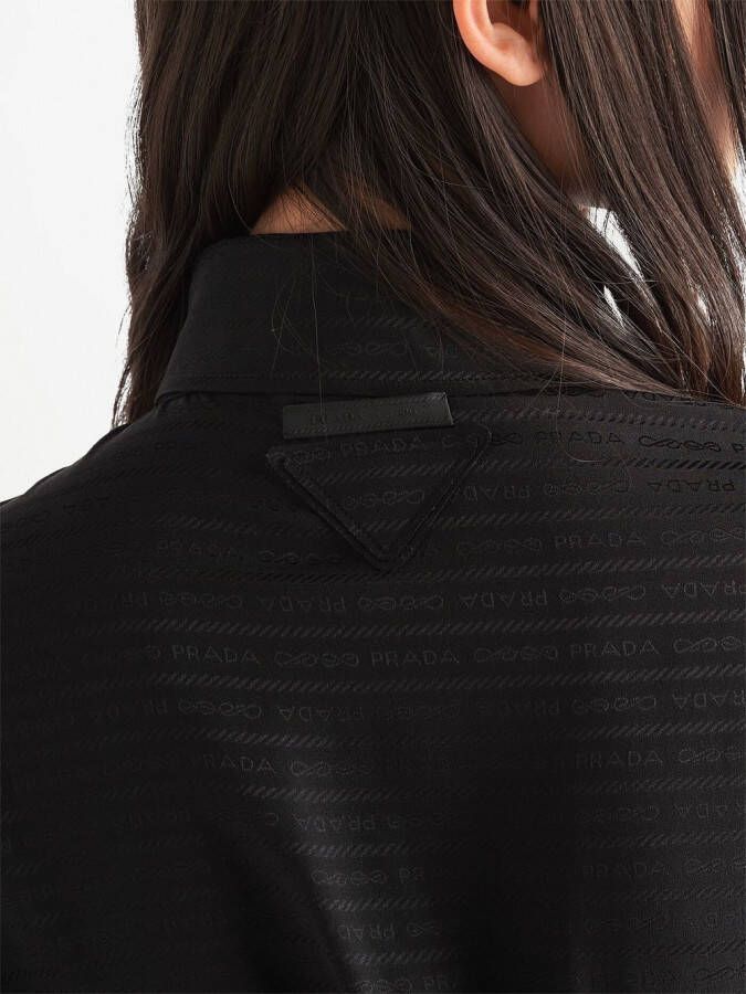 Prada Button-down overhemd Zwart