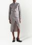 Prada Button-up blouse op papierbasis Grijs - Thumbnail 2