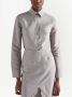 Prada Button-up blouse op papierbasis Grijs - Thumbnail 4