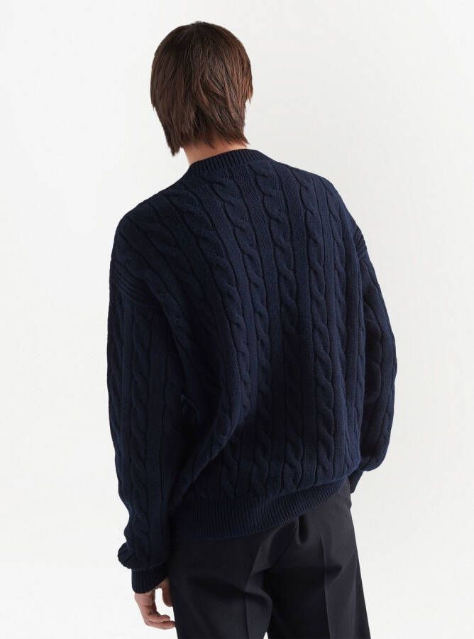 Prada Kasjmier sweater Blauw