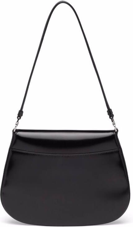 Prada Cleo leren schoudertas Zwart