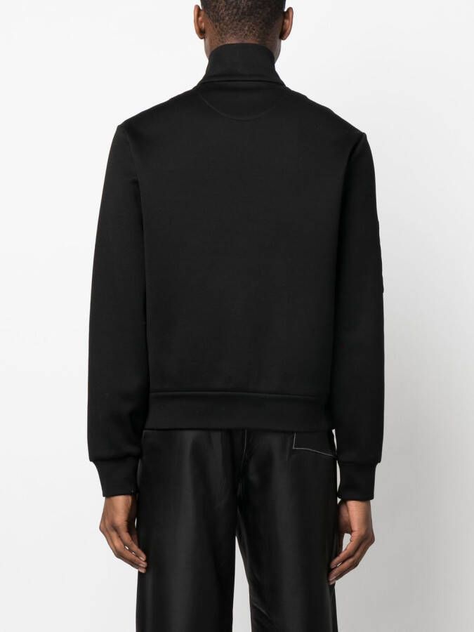Prada Sweater van contrasterende stof Zwart
