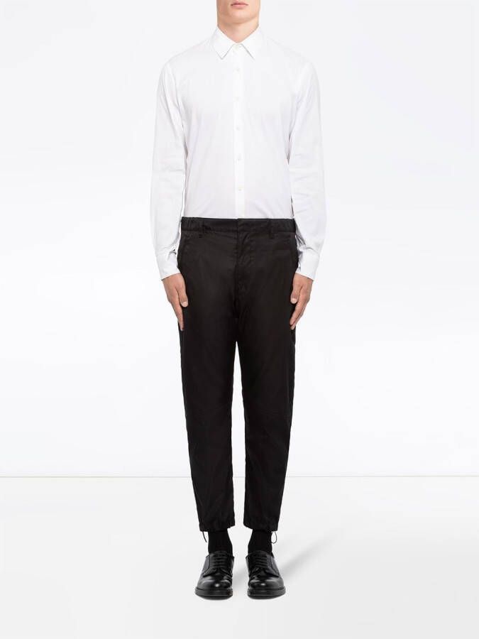 Prada Cropped broek Zwart