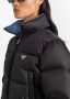 Prada Re-Nylon cropped donsjack Zwart - Thumbnail 4