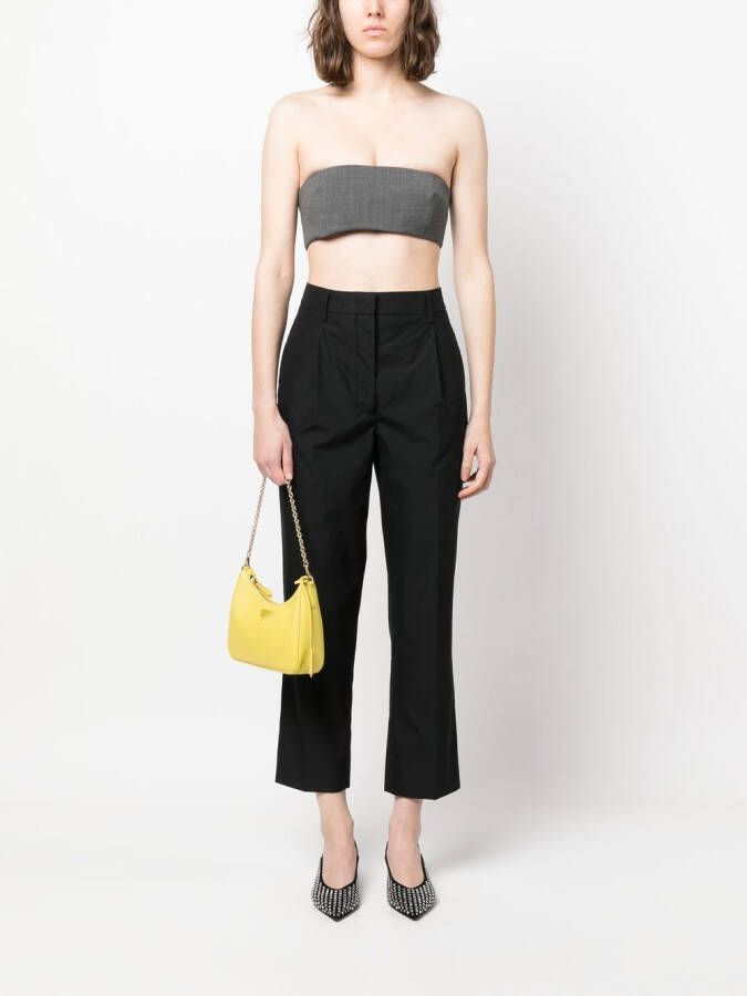 Prada Cropped pantalon Zwart