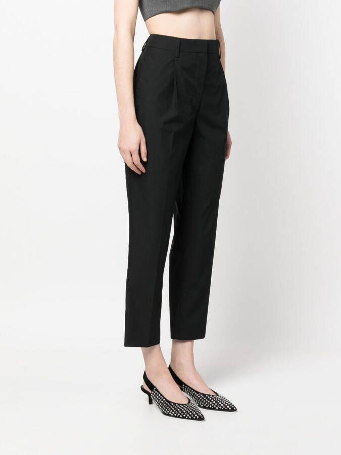 Prada Cropped pantalon Zwart