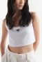 Prada Cropped top met logo Wit - Thumbnail 4
