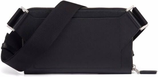 Prada Crossbodytas met logoplakkaat Zwart